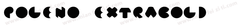 Poleno ExtraBold字体转换